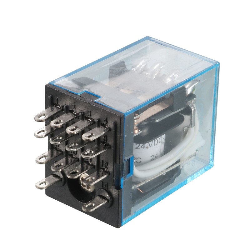 uxcell DPDT IEC255 Electromagnetic Power Relay Delay, DC 24V Coil,