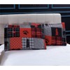 Junsey Rustic Bear Quilts Set Twin Size,Lightweight Plaid Bedspread Coverlet