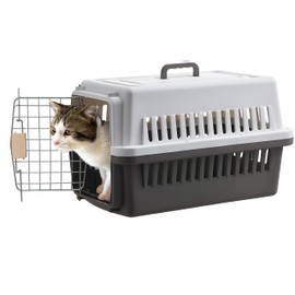 LLGJ-Pets Spree Travel Pet Carrier Dog/cat Hard-Sided Carriers for Pets up to 14 Pounds Small Animal Carrier Airline/Road Travel Approved Stout (Blue)