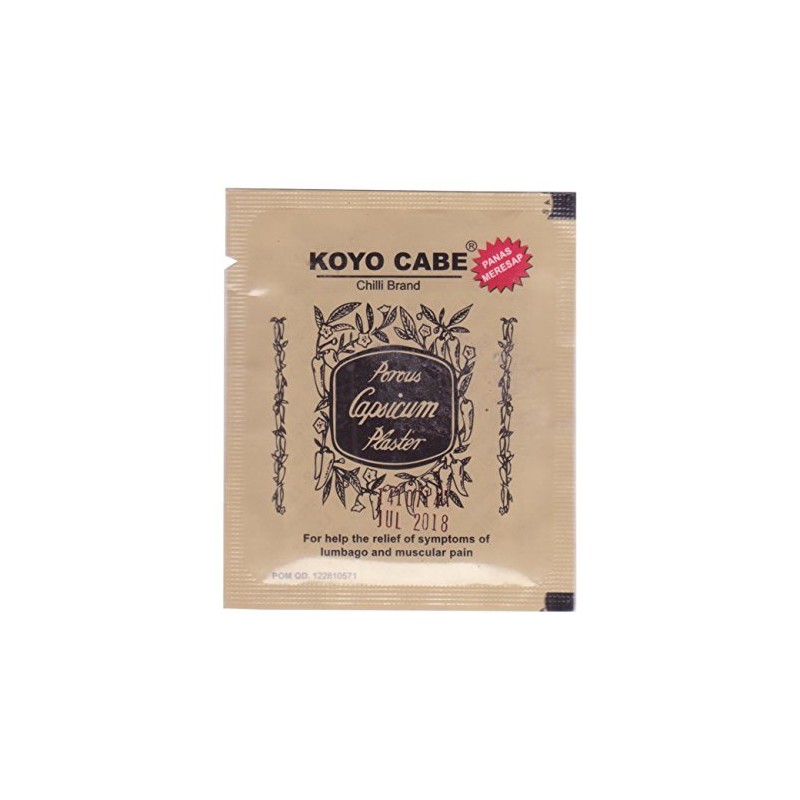(1) - Koyo Cabe Chilli Brand Porous Capsicum Plaster, Standard