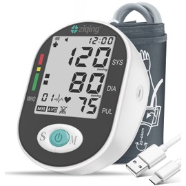 Blood Pressure Monitors, Bp Monitor - Blood Pressure Machine Large Cuff Blood Pressure Monitor Upper Arm Cuff 8.7''-17.3'', Large Screen, 2 Users Total 198 Memories