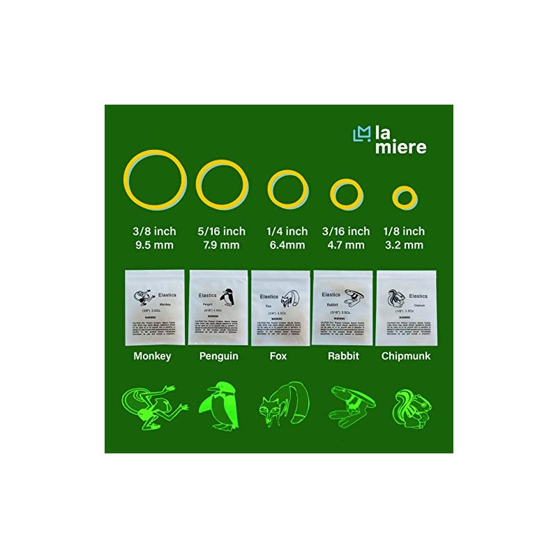 400 pack Orthodontic Elastics Dental Rubber Bands Intraoral Elastic Bands
