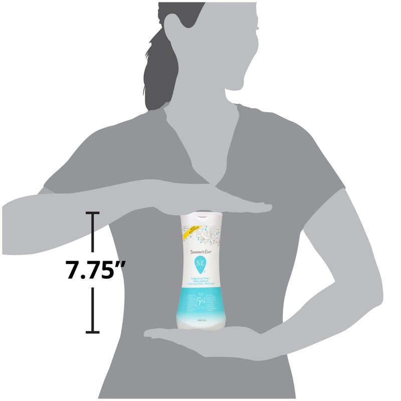 Summer's Eve Cleansing Wash, 5-in-1, Fragrance Free, 444 ml