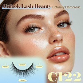 LASHVIEW Pestañas autoadhesivas, 5 pares de pestañas postizas a presión de aspecto natural, sin necesidad de pegamento, reutilizables, ojo de gato, pe