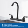 RV Non-Metallic Kitchen Faucet Oil Rubbed Bronze Two Handle-8" Main