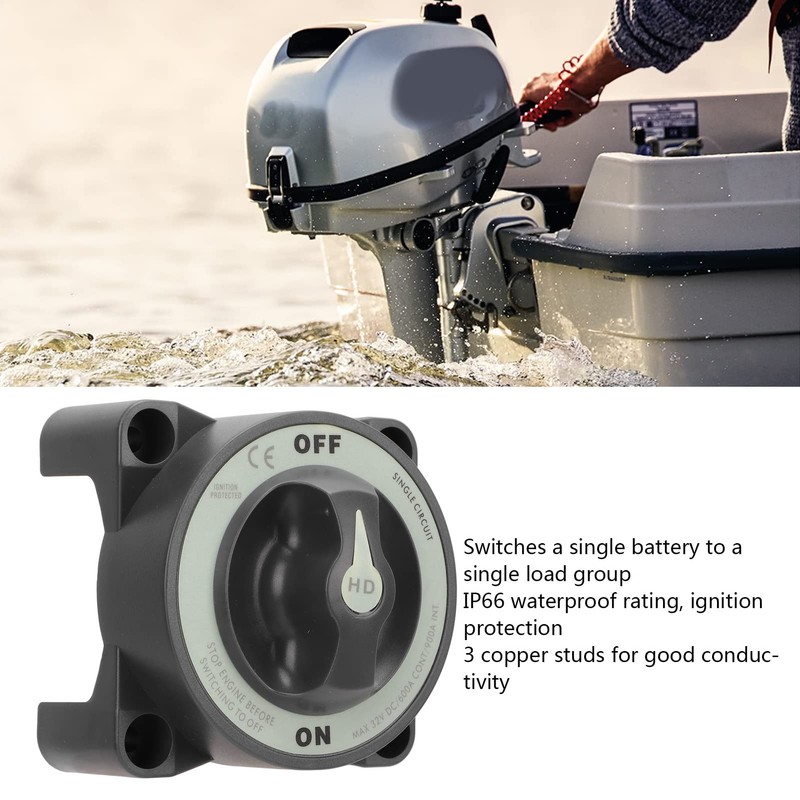 600A Master Battery Power Cut Disconnect Switch Isolator Single Circuit