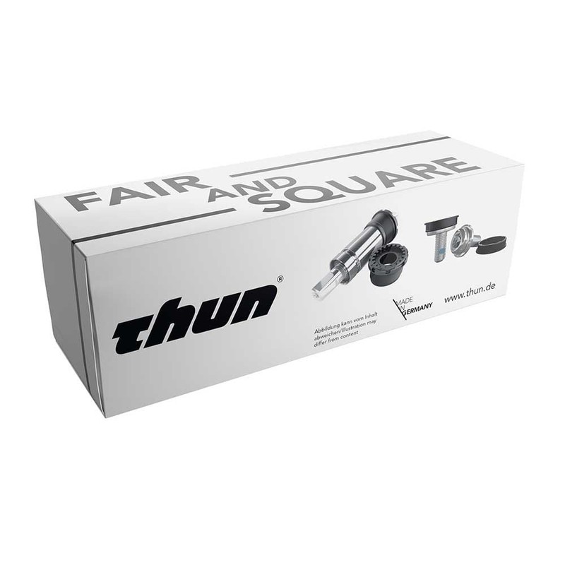 Thun Unisex - Adult Efficient Jive Bottom Bracket, Black, Silver,
