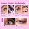 Yawamica Fluffy Lash Clusters 10-14mm Short Eyelash Clusters Thick 200D