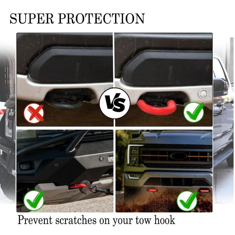 Tow Hooks Covers Fit for Ford F150 Accessories 2004-2025 Bronco