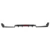 KUAFU Rear Bumper Diffuser Spoiler W/ Led Light Carbon Look