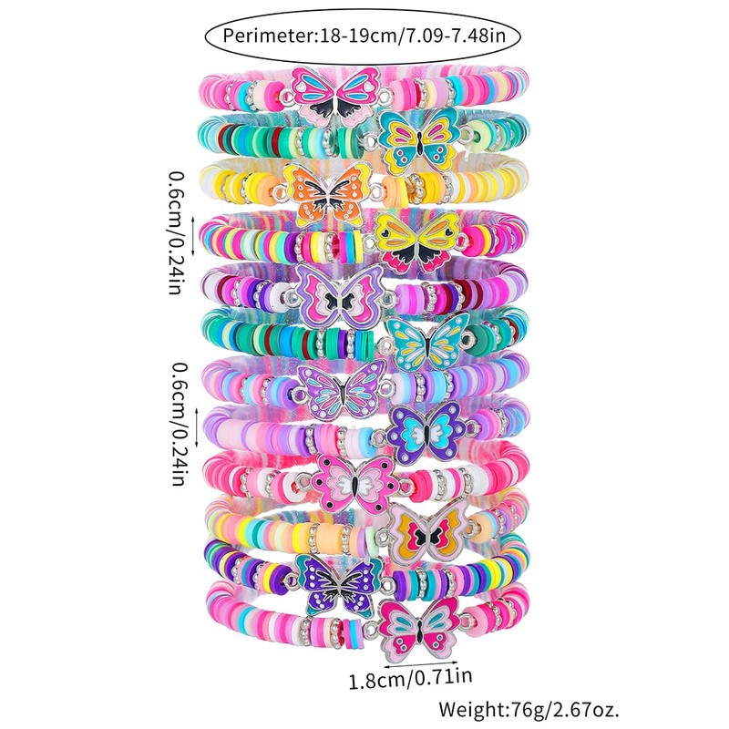 Behrooci Friendship Bracelets Boho Stackable Bracelets for Women Surfer Heishi