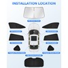 Canvcle Sunshades for Subaru Crosstrek 2024 2025 2026 Accessories Windshield
