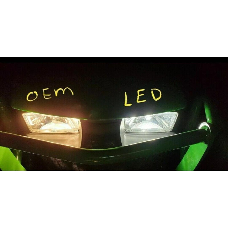 MHK Lighting 5 Super LED light bulbs for Deere skid