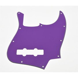 KAISH 4 String J Bass Style Pickguard Bass Pick Guard Scratch Plate for USA/Mexico Jazz J Bass Purple 3 Ply