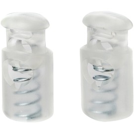 Prym 416660 KST transparent Kordelstopper, Kunststoff, 1 Loch, 2 Stück, Plastik, 9.5 x 6 x 2 cm