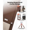 Adjustable Height Aluminum Alloy Pet Door 75 7/8 80 11/16