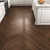 Wallercity Red/Brown Peel and Stick Floor Tile 36''x6'' Waterproof Vinyl