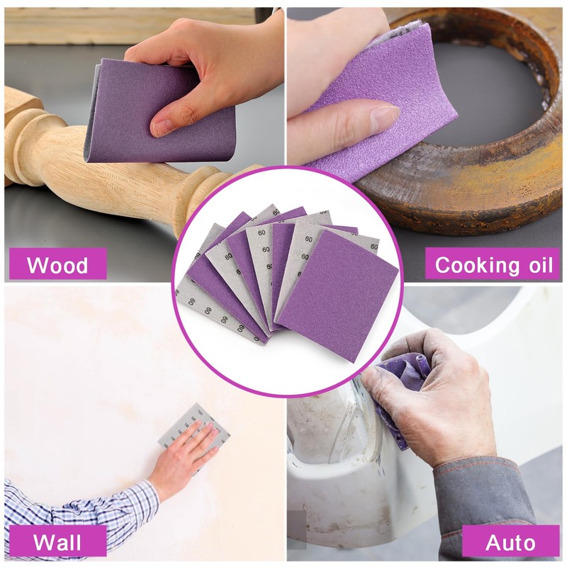 MAXMAN 1/4 Sheet Sandpaper, 20Pcs 800 Grit Sanding Sheets for