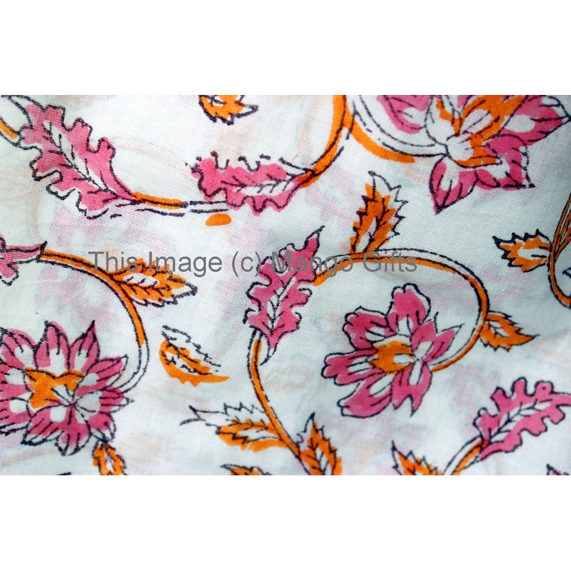 Mango Gifts 100% Cotton Hand Block Print Bathrobe Women Cover