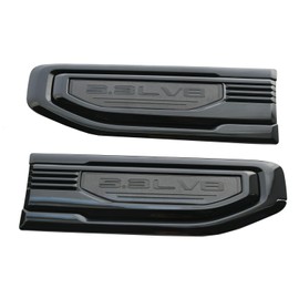 Pair Custom Kit 5.3L V8 Vent Emblems 3D Badge Left and Right Compatible with 2019-2024 GMC Sierra GM 85160715 (Glossy Black)