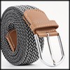 White Fang BT472 Braided Belt, Gold, Casual, No Holes, Simple,