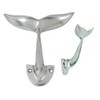Vintage Towel Hat Bath Aluminum Whale Tail Wall Hook Beach Ocean Fisherman
