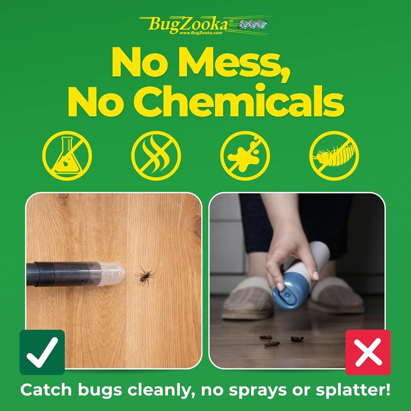 Bug Vacuum for Adults - No Batteries or Toxic Chemicals,
