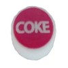 "Coke" Round Snap On Button Cap For Wunderbar Bar Guns
