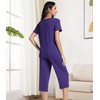 NACHILA Pajamas for Women-Viscose Made from Bamboo, Short Sleeve Sleepwear
