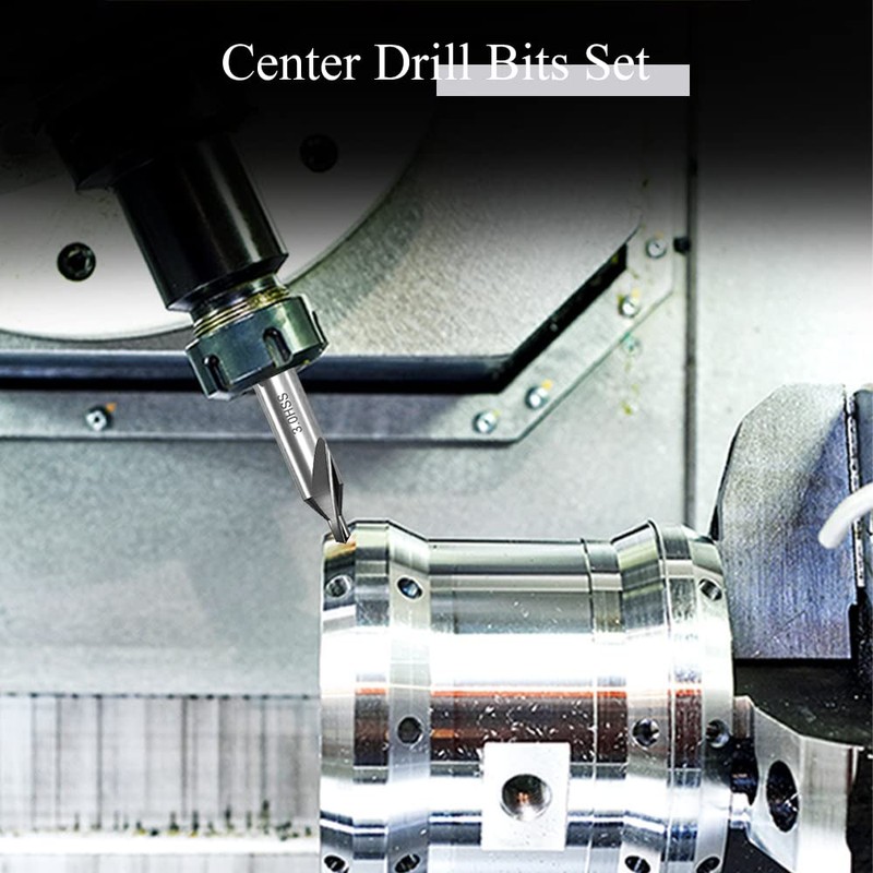 Pilikoll 7 Pieces Centre Drill Metal Set, 60 Degree HSS