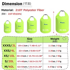 Azarxis Dry Bag, Waterproof Bag, Drum Shape, Stuff Bag, Pool Bag, Waterproof Bag for Climbing, Hiking, Kayaking, Boating, Swimming, Spa, Camping, Beach, Fishing, 10L, 20L, 40L, purple, 20L