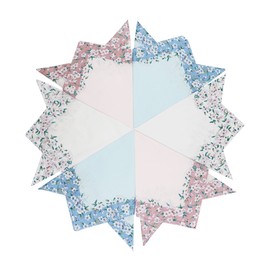 ECSEO Women's Handkerchief Japanese Cherry Pattern Printed 3 Piece Set Cotton Cotton 100 Floral 43 X/43 cm – 3 Pieces, 6 Pieces, 9 Pieces -