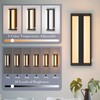 Aoceley 1-Pack 11000mAh Rechargeable Battery Operated Led Wall Scocnes,8W 3-Color