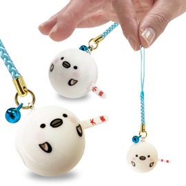 LamPlanning [Kinagani Shimaenaga] Omikuji Function Divination Netsuke Wallet, Key Holder, Charm, Kotori, Small Bird, Made in Japan (Omikuji Netsuke Set of 3)