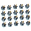 Mipcase 50pcs Leather Pool Cue Tips Screw Billiard Cue Tips