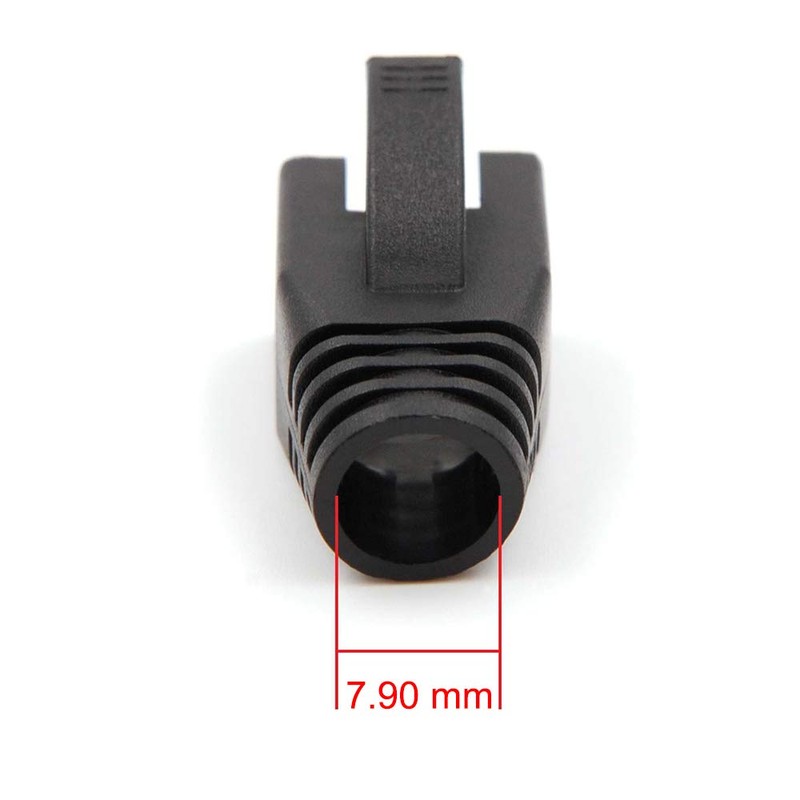 VCE RJ45 Strain Relief Boots for Cat6A/Cat7 Network Plugs, 20-Pack