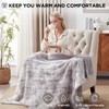 Westinghouse Electric Throw Blanket, Faux Fur Heated Blanket with 6