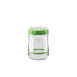 Kefirko Sourdough Fermenter, Glass Jar, Measuring Spoon, Fermentation Clock & Instruction Book, 900ml (Green, 900 ml)
