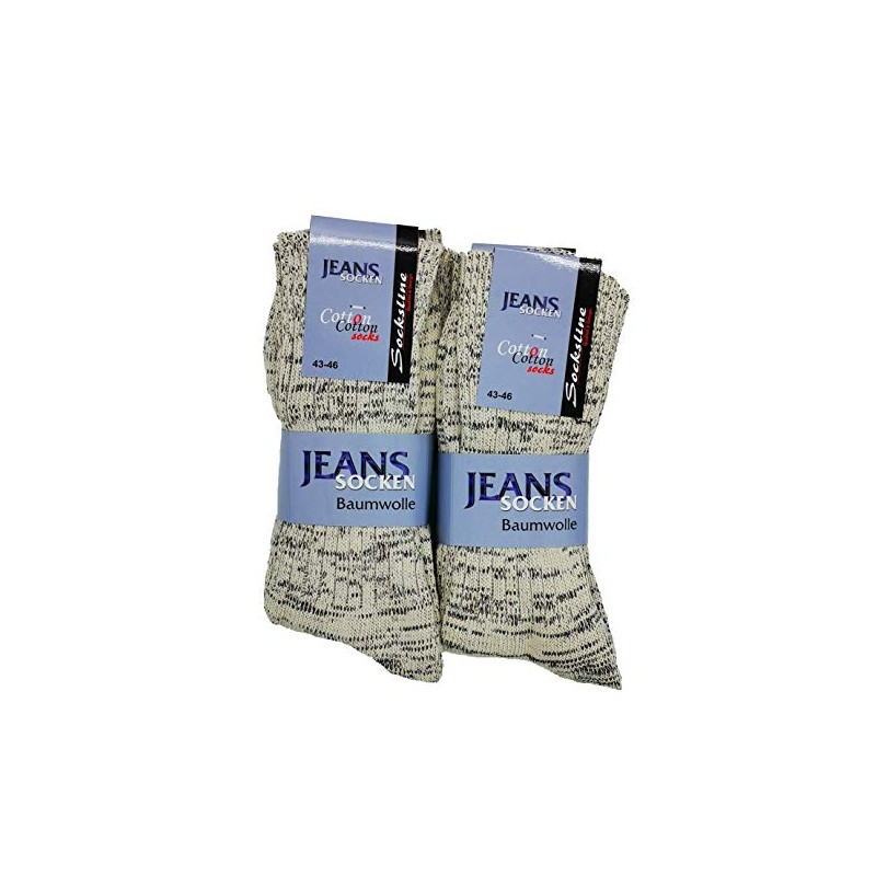 Jeans Socks 100% Cotton 8 Pairs Men's & Women's Breathable