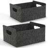 BEHONA Felt Basket Storage, Thickened Felt Storage Basket, Foldable Basket