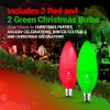 6 Pack BlueX LED Candle Red Light Bulb Green Light