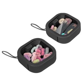 Hair Tie Organizer, Small Portable Hair Accessories Storage Can Be Stackable Or Hung On The Wall, Small Items Holder Hair Tie Organizer for Jewelry Hair Stuff Hair Clip Cotton Swab