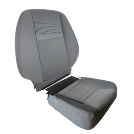 CARBBIA Driver Bottom and Top Lean Back Seat Cover Compatible with Dodge Ram 1500 2006-2008 Compatible with Dodge Ram 2500 3500 4500 5500 2006-2009 Replacement Front, Gray