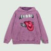 Heart Tongue Graphic Hoodie 100% Cotton US Warehouse 6 ColorsColor: