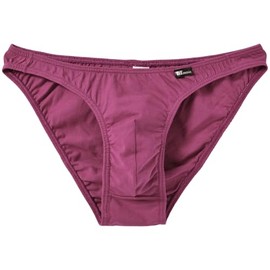 B Bui Di Men's Briefs, Web Exclusive, 100% Cotton, Comfortable, Mercerized Sheeting, smoky magenta