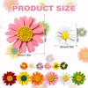 Keboyoe 12pcs Daisy Flower Brooch Daisy Flower Enamel Pins Sunflower