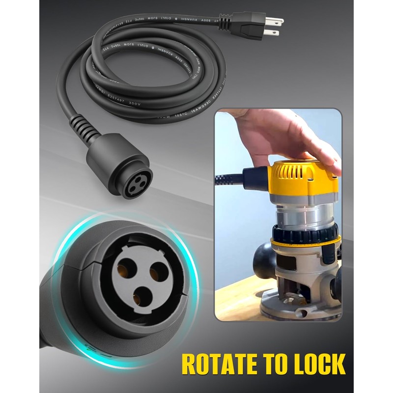 399063-02 399063-00 Router Cord Fit for Dewalt Plunge Router DW616