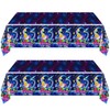 OUSHISS 2Pcs Super Bros Galaxy Party Tablecloth |108 x 54