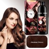 Natural Brown Hair Colour Shampoo 400 ml, Chestnut Brown, Instant