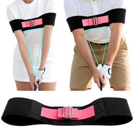 BracNova Adjustable Golf Swing Training Aid-Swing Correcting Arm Band, Fix Chicken Wing- Enhance Muscle Memory for All Skill Levels, Golf Swing Trainer for Right & Left-Handed（Size Range Fits Most）